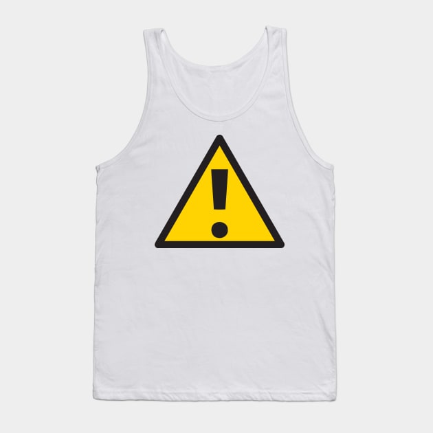 Danger Sign Emoticon Tank Top by AnotherOne